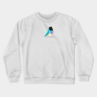 Blue Gouldian Finch Bird Crewneck Sweatshirt